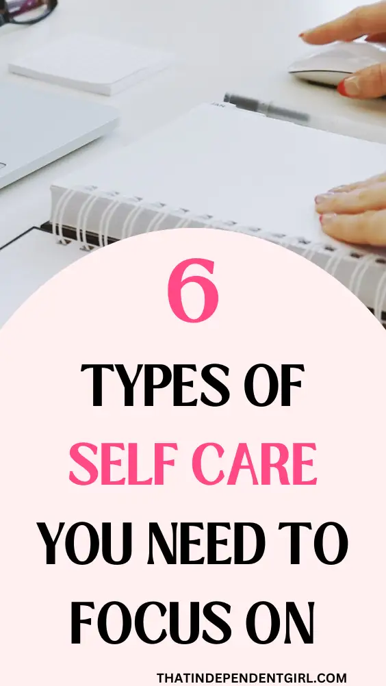 the 6 areas of self-care to focus on