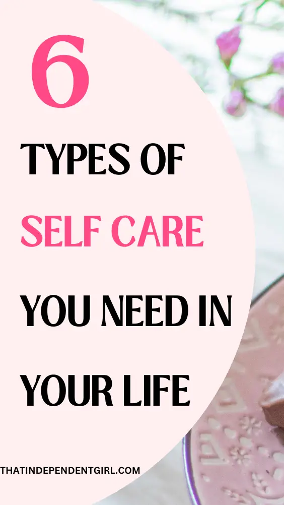 the 6 areas of self-care to focus on