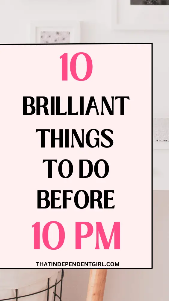 things you should do before bedtime for a productive morning