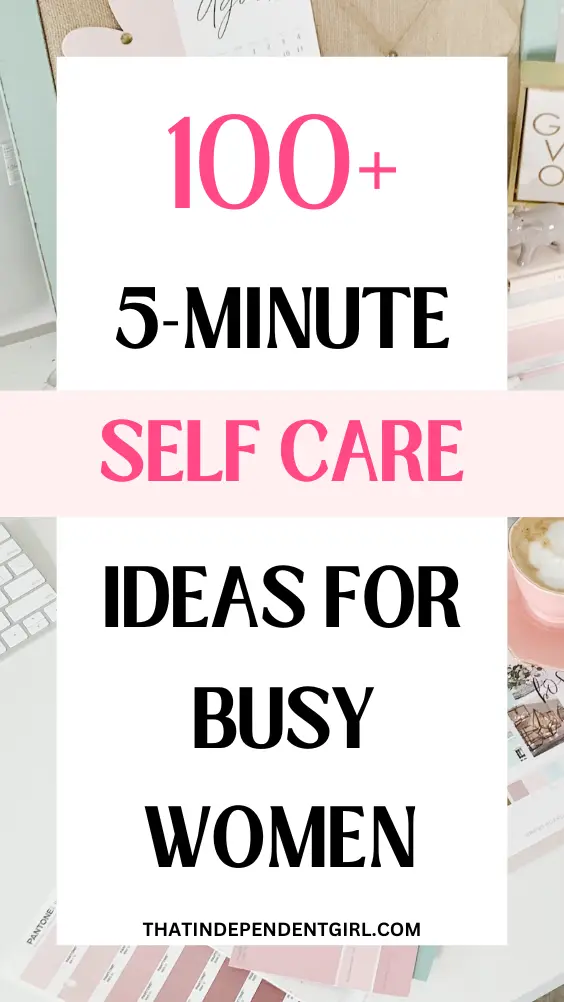 5-minute self-care activities