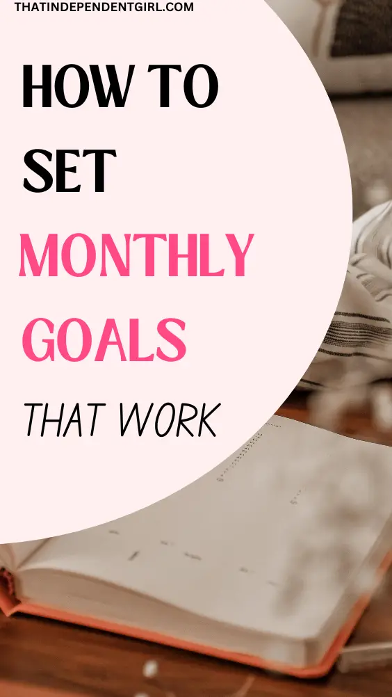 steps for monthly goal setting